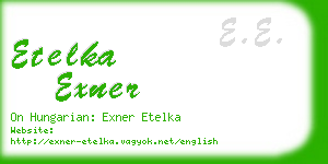 etelka exner business card